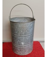 Vtg Dover Galvanized Metal Handle 17&quot; Embossed Can - $1,881.48 MXN
