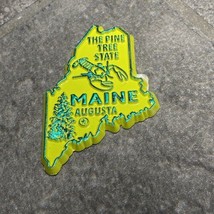 Maine State Shape Souvenir Refrigerator Magnet Rubber New - $2.92