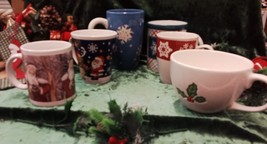 Six Beautiful Decorated Cups/Mugs  - £7.85 GBP