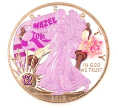 1 Oz Silver Coin 2019 American Eagle $1 Jewish Mazel Tov Bat Mitzvah Opal Stone - £93.88 GBP