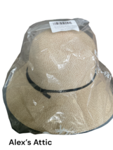 FURTALK Women&#39;s Beach Sun Straw Hat UV UPF50 Travel Foldable Brim Khaki Size M - £15.48 GBP