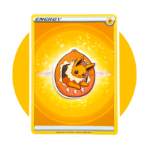 Pokemon Vinyl Sticker (B32): Jolteon Game with Lightning Energy Card - $9.90