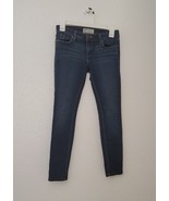 Free People Womens Jeans Size 25 Blue 61855-16515125 Stretch Skinny Dark... - £23.45 GBP