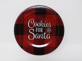 Greenbrier Plastic 7.5&quot; Christmas Cookies For Santa Plate - £6.23 GBP