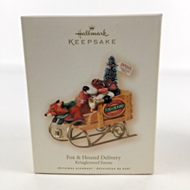 Hallmark Keepsake Christmas Ornament Kringlewood Farms Fox &amp; Hound Delivery 2007 - £38.72 GBP