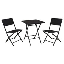 ProGarden 3 Piece Garden Bistro Set Wicker Pattern - £114.56 GBP