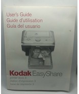 Kodak EasyShare printer dock 3 User&#39;s Instruction Guide Manual - $13.37 CAD