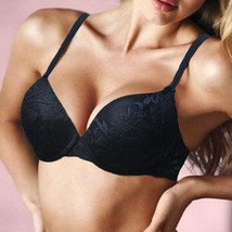 Women Sexy Underwire Padded Push Up Embroidery Lace Bra - £23.52 GBP