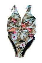 F.T.F. Fashion To Figure Tropical Print One-piece Swimsuit  Plus Size 1x Summer - £13.28 GBP