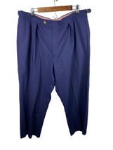 Samuelsohn by Steven Giles Pants 40x27 Mens Dress Slacks Dark Navy Blue ... - £36.69 GBP