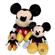 Disney Mickey Mouse Plush Stuffed Lot/Bulk 3-Small, Med &amp; Large Baby Disney - $27.55