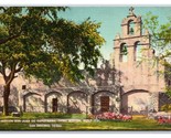 Mission San Juan De Capistrano San Antonio Texas TX UNP Linen Postcard N18 - $2.92
