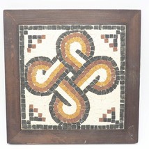 Ceramic Tile Trivet Mosaic Framed - £19.46 GBP