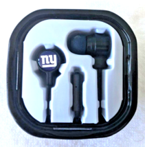 Licensed NY &quot;GIANTS&quot; Audible Handsfree Noise-Isolating  Earbuds W/Microphone NFL - £9.49 GBP