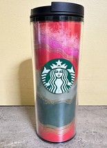Starbucks Coffee 2021 Holiday Christmas Insulated Hot Cold Travel Tumbler 16oz - £8.73 GBP