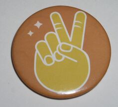 Peace Sign Pinback Button 1 1/2" - $4.99