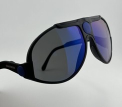 Vintage Matte Black Carrera Snake Folding Sunglasses Mod. 5586 France - £164.48 GBP