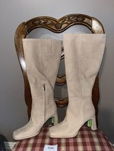 NEW Sam Edelman Nude Color Suede Women&#39;s Faren Knee High Boot Size 8M - $118.80