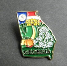 Georgia Peach State Us Lapel Pin Badge 1 Inch - £4.43 GBP