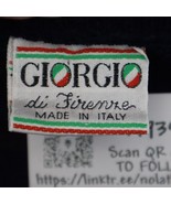 Giorgio Sweater Mens L Blue Acrylic Geometric Tight Knit Round Neck Pull... - £23.44 GBP