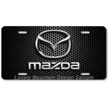 Mazda Inspired Art on Mesh FLAT Aluminum Novelty Auto Car License Tag Plate - £14.09 GBP