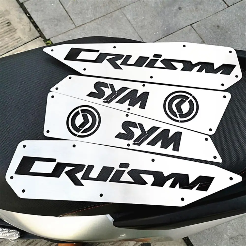 Sym 300 cruisym300 motorcycle accessories footrest footpads foot pegs pedals plate pads thumb200