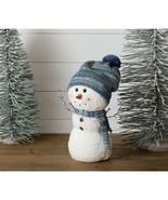 Snowman with knit hat and scarf - £23.97 GBP