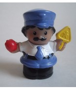Little People Police Man Apple Stop Sign School Bus Driver Guard - £6.28 GBP