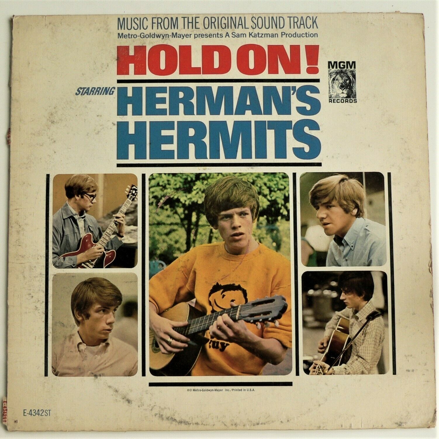 HERMAN&#39;S HERMITS ~ HOLD ON! ~ VG++ 1968 vinyl LP ~  Soundtrack British I... - $12.86