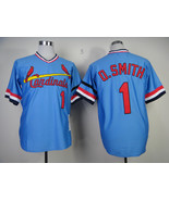 Cardinals #1 Ozzie Smith Jersey Old Style Uniform Blue - $45.00