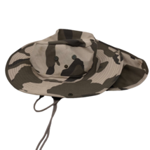 VTG SW Camouflage Hunting Snap Brim Hat Sun Cap w/ Neck Flap Cover Size ... - £27.58 GBP