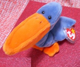 TY Beanie Baby - Scoup the Pelican, #4107, 8 inch, 1996, Rare w/Tag ERRORS, Old  - £446.66 GBP