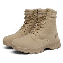 Breathable Large Size Ultra Light Special Force Desert Army Boots Zipper Velcro  - £63.80 GBP
