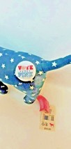 Victorias Secret PINK University VOTE Collector Stuffed Dog Blue Stars NWT - £16.05 GBP