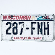  United States Wisconsin Dairyland Passenger License Plate 287-FNH - £9.34 GBP