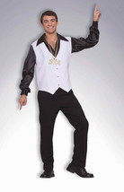 Deluxe Disco Stud Shirt w/ATTACHED Vest Adult Costume Accessory Size Standard - £19.77 GBP