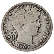 1909-O Barber 50C Half Dollar Fine Condition, Natural Color, Some Toning - $87.79