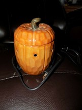SCENTSY Jack O Lantern Pumpkin Warmer Retired Discontinued Model EUC - £38.44 GBP