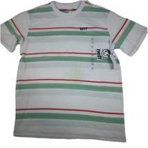 NEW Neff Classic Crew White Striped Short Sleeve T-Shirt Men&#39;s Size X La... - $15.99