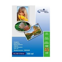 100 Sheets A5 260g/m Photo paper: very glossy and waterproof photo paper... - £15.83 GBP