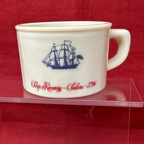 Vintage 1970's OLD SPICE Shaving Mug Cup ~ Ship Recovery Salem 1794 by Shulton - £9.90 GBP