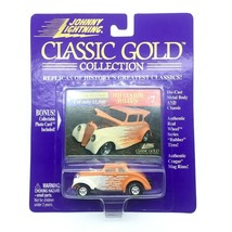 Johnny Lightning Classic Gold 1933 &#39;33 Custom Willys Coupe Car Die Cast 1/64 - £11.57 GBP