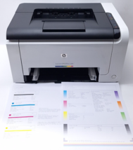HP LaserJet Pro CP1025NW Workgroup Laser Printer *Under 200 Page count L... - $340.46