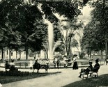 Vtg Postcard 1906 Bronson Park Fountain Kalamazoo, Michigan - $9.13