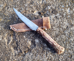 Handmade Knife, Antler Knife, Survival Knife, Outdoor Knife, Custom Knife,  - £46.39 GBP