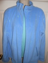 Pretty Denim &amp; Co. fleece zip jacket duo fall set size large w/ zip pockets  - £9.08 GBP