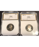 1987 S George Washington Quarters-Two Absolutely Beautiful Quarters.    ... - £17.29 GBP