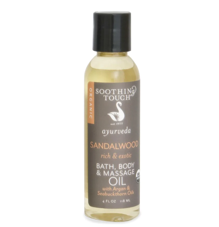 Primary image for Soothing Touch Organic Sandalwood Bath and Body Oil, 4 Oz.