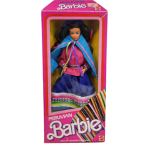 Vintage 1985 Mattel Peruvian Barbie Dolls Of The World # 2995 In Original Box - £41.86 GBP