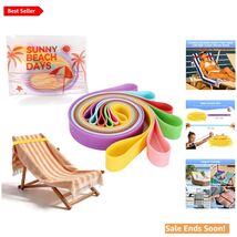 CobeTech Six Pack Silicone Towel Bands for Beach and Cruise Security Com... - $21.73